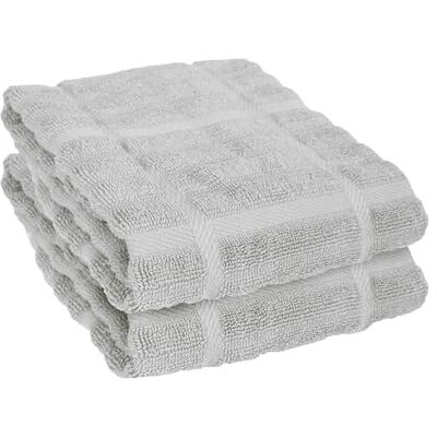 All-Clad Textiles Kitchen Towel, Solid-2 Pack, Titanium, 2 Count All-Clad Textiles Kitchen Towel, Solid-2 Pack, Titanium, 2 Count