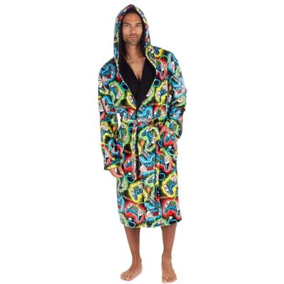 Undercover Men's Soft Fleece Hooded Dressing Gown – Warm & Cosy Bathrobe Undercover Men's Soft Fleece Hooded Dressing Gown – Warm & Cosy Bathrobe