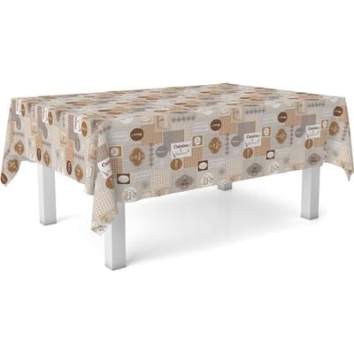 ECOMMERC3 Oilcloth Tablecloth Size 250 x 140 cm Stain Repellent – Cuisine Brown Oilcloth Tablecloth 100% Made in Spain Do Not Bleed Liquids ECOMMERC3 Oilcloth Tablecloth Size 250 x 140 cm Stain Repellent – Cuisine Brown Oilcloth Tablecloth 100% Made in Spain Do Not Bleed Liquids