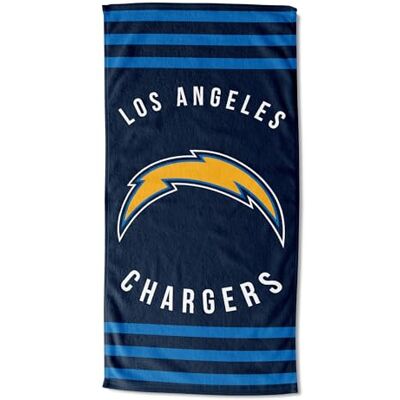 Northwest The Company NFL Los Angeles Chargers Beach Towel, 30" x 60", Stripes Northwest The Company NFL Los Angeles Chargers Beach Towel, 30" x 60", Stripes