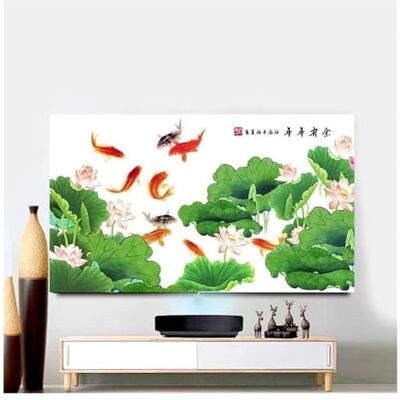 GSJNHY Tv Covers TV Cover Dust Towel Household Hanging Multi-size(Color-01,65 inch) GSJNHY Tv Covers TV Cover Dust Towel Household Hanging Multi-size(Color-01,65 inch)