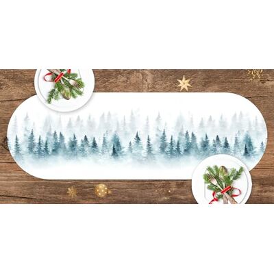 Viniliko Table Runner Frost reedonded 30x90cm Viniliko Table Runner Frost reedonded 30x90cm