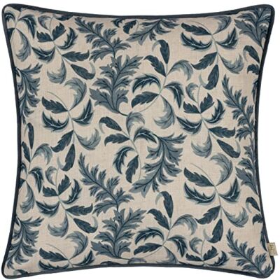 Evans Lichfield - Chatsworth Topiary Piped Feather Filled - Blue - One Size - Cushion Evans Lichfield - Chatsworth Topiary Piped Feather Filled - Blue - One Size - Cushion