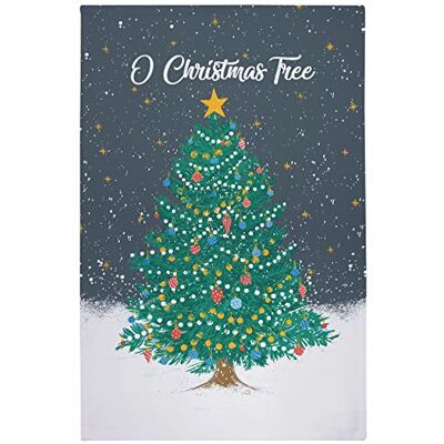 Ulster Weavers O' Christmas Tree Tea Towel (74 x 48cm) 100% Cotton Washable Christmas Tree Dish Cloths/Dish Towel Christmas Tea Towel in Navy Blue Kitchen Accessories & Decor Ulster Weavers O' Christmas Tree Tea Towel (74 x 48cm) 100% Cotton Washable Christmas Tree Dish Cloths/Dish Towel Christmas Tea Towel in Navy Blue Kitchen Accessories & Decor