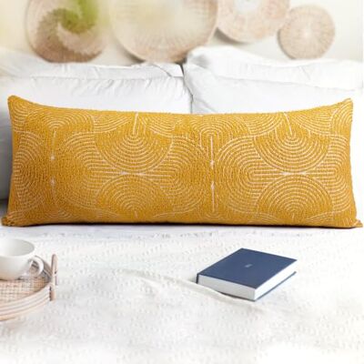 AELS Boho Decorative Textured Lumbar Throw Pillow Covers 14x36, Organic Modern Mid Century Rainbow Tufted Long Pillow Case, Farmhouse Geometric Woven Cushion Case for Bed Couch Sofa, Mustard Yellow AELS Boho Decorative Textured Lumbar Throw Pillow Covers 14x36, Organic Modern Mid Century Rainbow Tufted Long Pillow Case, Farmhouse Geometric Woven Cushion Case for Bed Couch Sofa, Mustard Yellow