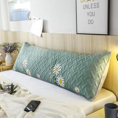 Haklein Luxury Quilted Waterproof Double Pillowcase with Envelope Closure, 4ft/5ft/6ft Extra-long Sweat & Stain Resistant Bolster Cushion Cover for Pregnant Maternity Women (style5,48 * 120cm(4ft)) Haklein Luxury Quilted Waterproof Double Pillowcase with Envelope Closure, 4ft/5ft/6ft Extra-long Sweat & Stain Resistant Bolster Cushion Cover for Pregnant Maternity Women (style5,48 * 120cm(4ft))