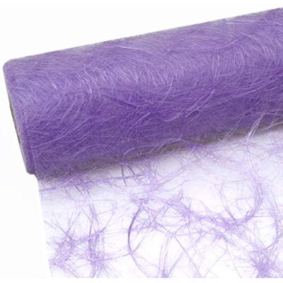 Deko AS GmbH Sizoweb table runner 25-metre roll + 100 decorative hearts mirrored, Synthetic Fibre, lavender, 20 cm Deko AS GmbH Sizoweb table runner 25-metre roll + 100 decorative hearts mirrored, Synthetic Fibre, lavender, 20 cm