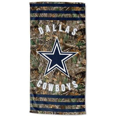 Northwest The Company NFL Dallas Cowboys Beach Towel, 30" x 60", Realtree Stripes Northwest The Company NFL Dallas Cowboys Beach Towel, 30" x 60", Realtree Stripes