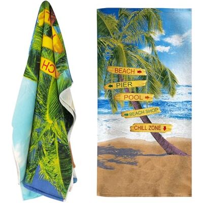 GEEZY - Large Microfibre Beach Bath Towel - Towel GEEZY - Large Microfibre Beach Bath Towel - Towel