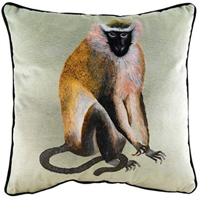 Evans Lichfield Kibale Monkey Polyester Filled Cushion, Multi, 43 x 43cm Evans Lichfield Kibale Monkey Polyester Filled Cushion, Multi, 43 x 43cm
