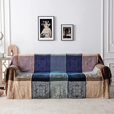 Edcooy Boho Throw Blanket, Chenille Jacquard Tassels Throw Blankets for Bed Couch Sofa Chair,Bohemian Decor Couch Cover (Purple, Large 86 * 102Inches) Edcooy Boho Throw Blanket, Chenille Jacquard Tassels Throw Blankets for Bed Couch Sofa Chair,Bohemian Decor Couch Cover (Purple, Large 86 * 102Inches)