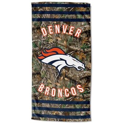 Northwest The Company NFL Denver Broncos Beach Towel, 30" x 60", Realtree Stripes Northwest The Company NFL Denver Broncos Beach Towel, 30" x 60", Realtree Stripes