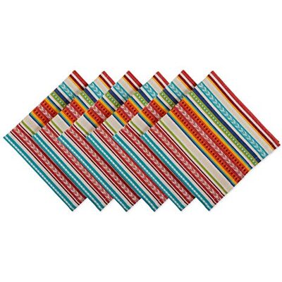 DII Tabletop Collection 100% Cotton, Machine Washable, Indoor/Outdoor Perfect for Everyday Use, Dinner Parties, Picnics or Barbeques, Napkin Set, Baja Stripe 6 Count DII Tabletop Collection 100% Cotton, Machine Washable, Indoor/Outdoor Perfect for Everyday Use, Dinner Parties, Picnics or Barbeques, Napkin Set, Baja Stripe 6 Count