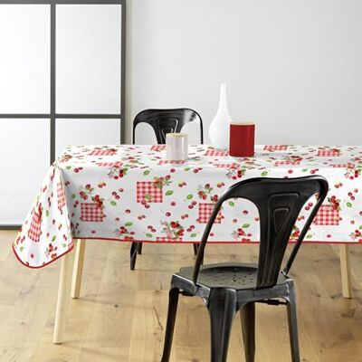 Douceur d'Intérieur , Rectangular Tablecloth (140 x 240 cm) Cerise, PVC Printed Douceur d'Intérieur , Rectangular Tablecloth (140 x 240 cm) Cerise, PVC Printed