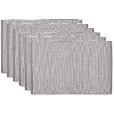 DII Two-Toned Collection Tabletop, Placemat Set, Gray 6 Piece DII Two-Toned Collection Tabletop, Placemat Set, Gray 6 Piece