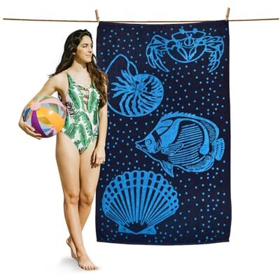 GC GAVENO CAVAILIA Pack of 1, Polka Dots Beach Towels For Adult, Lightweight & Super Absorbent Quick Dry 500 GSM Towels, Swimming Pool, Camping Large Towel, Extra Large Beach Towels For Adult GC GAVENO CAVAILIA Pack of 1, Polka Dots Beach Towels For Adult, Lightweight & Super Absorbent Quick Dry 500 GSM Towels, Swimming Pool, Camping Large Towel, Extra Large Beach Towels For Adult