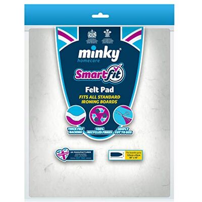 Minky - Smartfit - 125 x 45 cm - White - Felt Pad Minky - Smartfit - 125 x 45 cm - White - Felt Pad