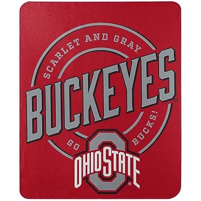 Northwest NCAA Ohio State Buckeyes Fleece Throw Blanket, 50" x 60", Campaign Northwest NCAA Ohio State Buckeyes Fleece Throw Blanket, 50" x 60", Campaign