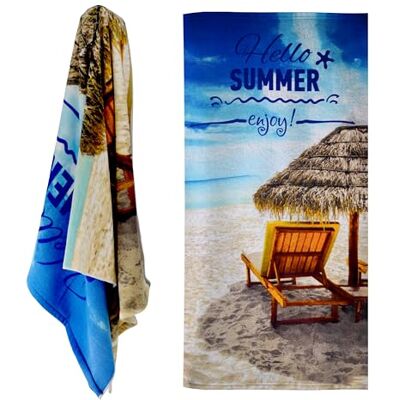 GEEZY - Large Microfibre Beach Bath Towel - Beach - Towel GEEZY - Large Microfibre Beach Bath Towel - Beach - Towel