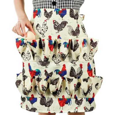 Homaisson Egg Apron, 15 Pockets Durable Canvas Egg Collecting Holding Apron Egg Gathering Apron for Chicken Duck Goose Eggs Homaisson Egg Apron, 15 Pockets Durable Canvas Egg Collecting Holding Apron Egg Gathering Apron for Chicken Duck Goose Eggs