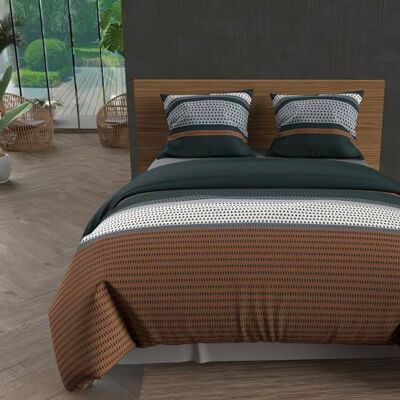 Soleil d'ocre Brique Cotton Bedding Set - Bedding Set Soleil d'ocre Brique Cotton Bedding Set - Bedding Set