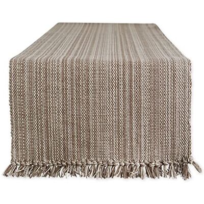 DII Variegated Tabletop Collection, Table Runner, 13x108, Mushroom DII Variegated Tabletop Collection, Table Runner, 13x108, Mushroom