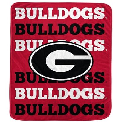 Pegasus Sports NCAA Georgia Bulldogs Repeat Refresh Wordmark Fleece Blanket Pegasus Sports NCAA Georgia Bulldogs Repeat Refresh Wordmark Fleece Blanket