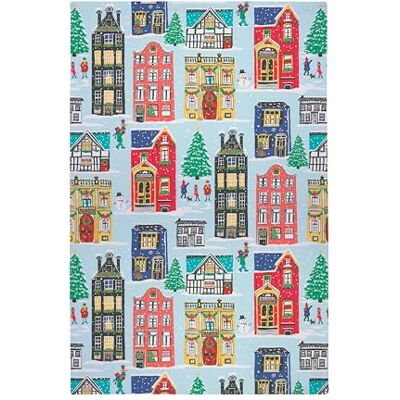 Ulster Weavers Christmas Town Tea Towel (74 x 48cm) 100% Cotton Washable Christmas Houses Dish Cloths/Dish Towel Blue Tea Towel with Christma Theme Christmas Kitchen Accessories & Decor Ulster Weavers Christmas Town Tea Towel (74 x 48cm) 100% Cotton Washable Christmas Houses Dish Cloths/Dish Towel Blue Tea Towel with Christma Theme Christmas Kitchen Accessories & Decor