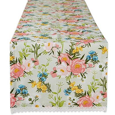 DII Kitchen, Cotton, Spring Bouquet, Table Runner, 14x72 DII Kitchen, Cotton, Spring Bouquet, Table Runner, 14x72