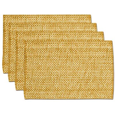Sweet Home Collection Trends Two Tone 100% Cotton Woven Placemat (4 Pack), 13" x 19", Orange Sweet Home Collection Trends Two Tone 100% Cotton Woven Placemat (4 Pack), 13" x 19", Orange