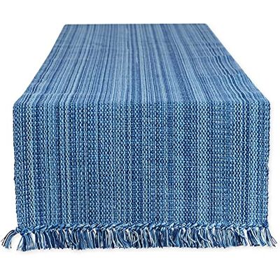 DII Variegated Tabletop Collection, Table Runner, 13x72, Nautical Blue DII Variegated Tabletop Collection, Table Runner, 13x72, Nautical Blue