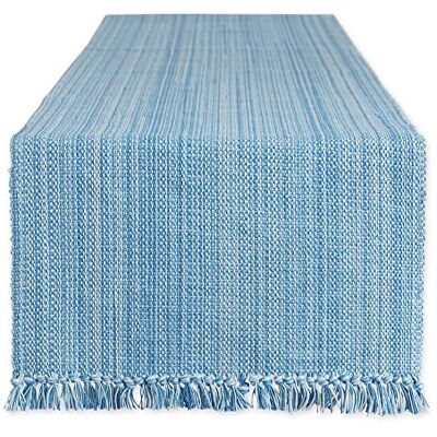 DII Variegated Tabletop Collection, Table Runner, 13x108, Light Blue DII Variegated Tabletop Collection, Table Runner, 13x108, Light Blue