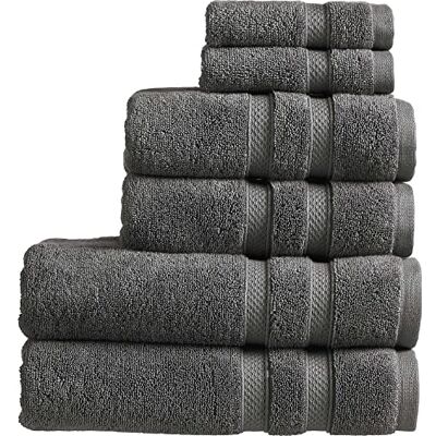 Christy Chroma Bath Towel Set Set of 6 2 Bath 2 Hand 2 Face Highly Absorbent Heavyweight 675GSM Bold and Bright Soft Smooth Shower Towels 100% Cotton Sustainably Made Ash Grey Christy Chroma Bath Towel Set Set of 6 2 Bath 2 Hand 2 Face Highly Absorbent Heavyweight 675GSM Bold and Bright Soft Smooth Shower Towels 100% Cotton Sustainably Made Ash Grey