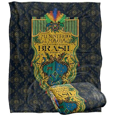 LOGOVISION FANTASTIC BEASTS The Secrets of Dumbledore Blanket, 152 x 127 cm Brazil Ministry Flag Silky Touch Super Soft Throw Blanket LOGOVISION FANTASTIC BEASTS The Secrets of Dumbledore Blanket, 152 x 127 cm Brazil Ministry Flag Silky Touch Super Soft Throw Blanket