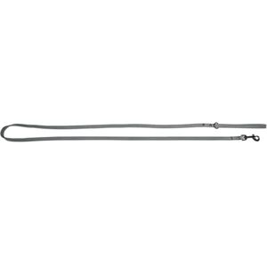 JACK AND VANILLA , Long Dog Lead, Black Label Model, Grey, Size 12 mm x 180 cm JACK AND VANILLA , Long Dog Lead, Black Label Model, Grey, Size 12 mm x 180 cm