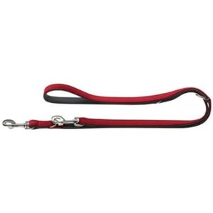 HUNTER Softie Art-Nubuk Nickel Training Lead Rope, 20 x 200 cm, Large, Red/Nappa Black HUNTER Softie Art-Nubuk Nickel Training Lead Rope, 20 x 200 cm, Large, Red/Nappa Black