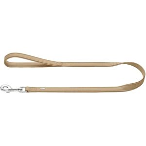 HUNTER Amalfi Dog Lead Beige Vegan Faux Leather Nappa Look with Hand Strap Soft Easy Care Brilliant Colour Made in Germany Size: 15/110 HUNTER Amalfi Dog Lead Beige Vegan Faux Leather Nappa Look with Hand Strap Soft Easy Care Brilliant Colour Made in Germany Size: 15/110