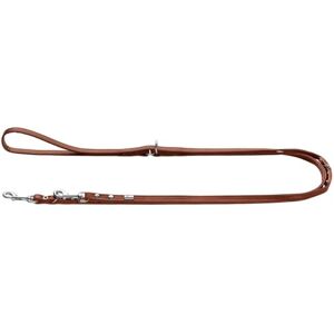 HUNTER Canadian UP Adjustable Dog Lead Cognac Soft Smooth Leather 3-Way Adjustable Sustainable Made in Germany Size 8/200 HUNTER Canadian UP Adjustable Dog Lead Cognac Soft Smooth Leather 3-Way Adjustable Sustainable Made in Germany Size 8/200