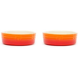 Scruffs Ombre 2pc Ceramic Dog Bowl Set Orange 15cm Scruffs Ombre 2pc Ceramic Dog Bowl Set Orange 15cm