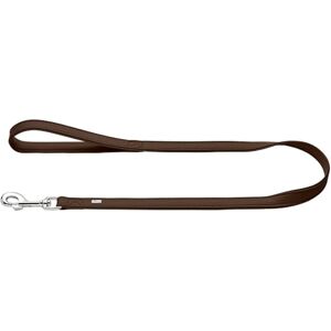HUNTER Amalfi Dog Lead Chocolate Brown Vegan Faux Leather Nappa Look with Hand Strap Soft Easy Care Brilliant Colour Made in Germany Size: 15/110 HUNTER Amalfi Dog Lead Chocolate Brown Vegan Faux Leather Nappa Look with Hand Strap Soft Easy Care Brilliant Colour Made in Germany Size: 15/110