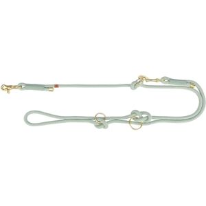 Trixie V-Leine Soft Rope, XS-S, 2 m/6 mm, Sage, Adjustable Dog Lead for Small Dogs, Made of Woven Rope, 3-Way Adjustable Length, 1985216 Trixie V-Leine Soft Rope, XS-S, 2 m/6 mm, Sage, Adjustable Dog Lead for Small Dogs, Made of Woven Rope, 3-Way Adjustable Length, 1985216