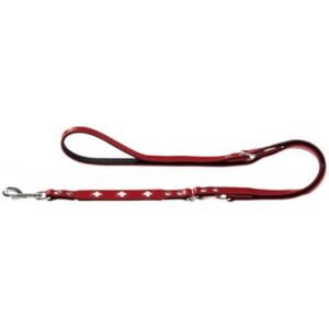 HUNTER Swiss Organic Leather Training Lead, Large, Black/Red HUNTER Swiss Organic Leather Training Lead, Large, Black/Red