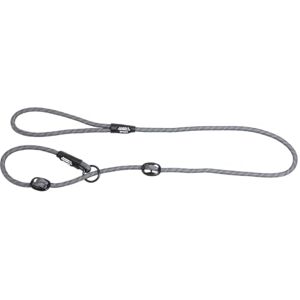 JACK AND VANILLA Luminous Dots Dog Choke Leash Strap with Bright Spots, High Visibility for Walking, Outings Colour: Grey, Size 8 mm x 140 cm JACK AND VANILLA Luminous Dots Dog Choke Leash Strap with Bright Spots, High Visibility for Walking, Outings Colour: Grey, Size 8 mm x 140 cm