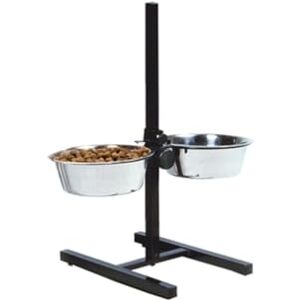 Karlie H Stand for Bowls M with 2 Bowl Stainl, Medium, 2.5 Litre Karlie H Stand for Bowls M with 2 Bowl Stainl, Medium, 2.5 Litre
