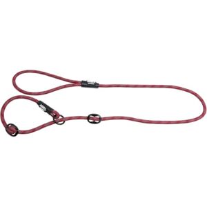 JACK AND VANILLA Luminous Dots Dog Choke Lead Strap with Bright Spots, High Visibility for Walking, Outings Red Colour, Size 8 mm x 140 cm JACK AND VANILLA Luminous Dots Dog Choke Lead Strap with Bright Spots, High Visibility for Walking, Outings Red Colour, Size 8 mm x 140 cm