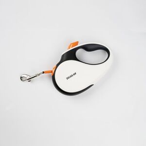 Julius-K9 Retractable Dog Lead, S 5 m Tape, White/Orange – anti-slip handle, ribbon leash, extandable, one handed brake, pause, lock, reflective ribbon, tangle free, heavy duty Julius-K9 Retractable Dog Lead, S 5 m Tape, White/Orange – anti-slip handle, ribbon leash, extandable, one handed brake, pause, lock, reflective ribbon, tangle free, heavy duty