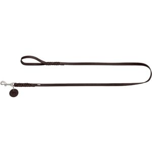 HUNTER Leash Solid Education, 16/150 Soft genuine cow leather, dark brown HUNTER Leash Solid Education, 16/150 Soft genuine cow leather, dark brown