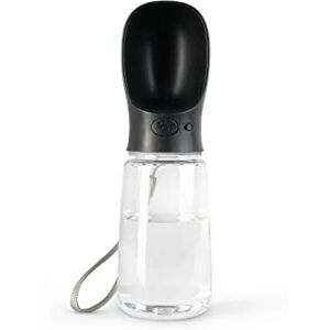 lionto Water Bottle for Dogs and Cats, 500 ml, Dog Drinking Bottle, Portable and Leak-Proof, Made of Food-Grade ABS Plastic with Locking, Dishwasher Safe, Perfect for Travel, Black lionto Water Bottle for Dogs and Cats, 500 ml, Dog Drinking Bottle, Portable and Leak-Proof, Made of Food-Grade ABS Plastic with Locking, Dishwasher Safe, Perfect for Travel, Black