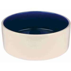 Trixie Ceramic Bowl, 22 cm, Cream/Blue Trixie Ceramic Bowl, 22 cm, Cream/Blue