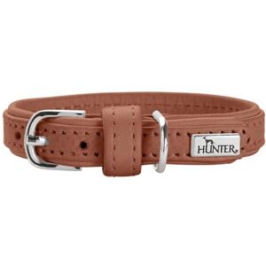 HUNTER SOHO MINI Dog Collar, Colour: Cognac, Cowhide Leather, Soft and Supple, Gentle on Fur, Lightweight, for Small Dogs and Puppies, Made in Germany, Size: 24 HUNTER SOHO MINI Dog Collar, Colour: Cognac, Cowhide Leather, Soft and Supple, Gentle on Fur, Lightweight, for Small Dogs and Puppies, Made in Germany, Size: 24